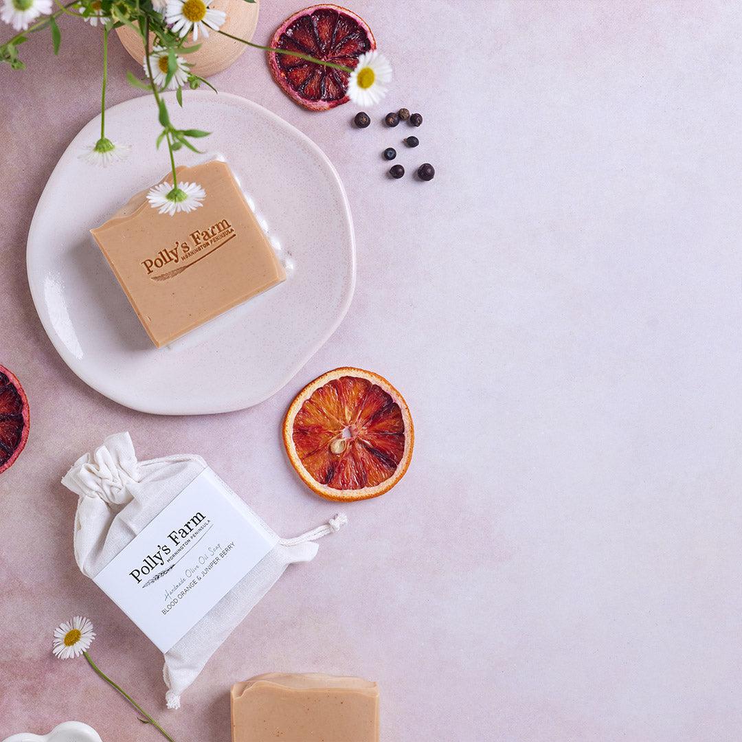 Blood Orange & Juniper Berry Soap-Bar Soap-Polly's Farm-Pollys Farm