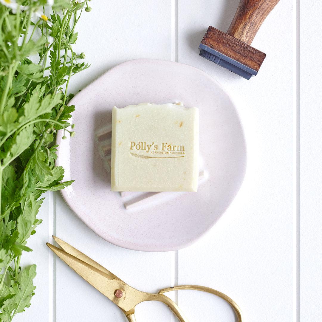 Calendula, Lemon Myrtle & Australian Sweet Orange Soap-Bar Soap-Polly's Farm-Pollys Farm