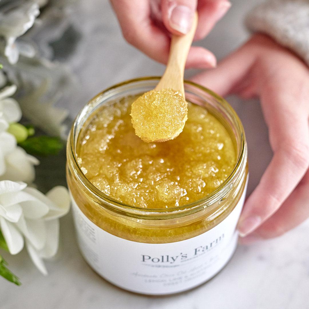 Lemon, Lime & Australian Sweet Orange Hand & Body Scrub-Hand & Body Scrubs-Polly's Farm-Pollys Farm