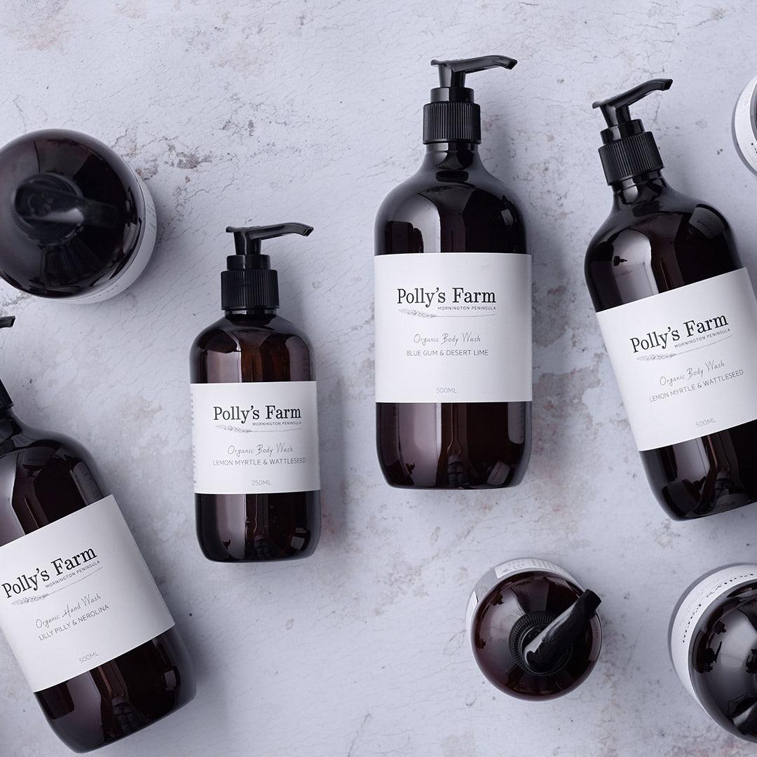 Organic Blue Gum & Desert Lime Hand Wash-Hand & Body Wash-Polly's Farm-Pollys Farm