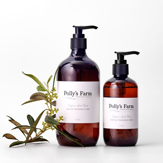 Organic Castile Fragrance-Free Hand Wash-Hand & Body Wash-Polly's Farm-250ml Bottle $29.00-Pollys Farm