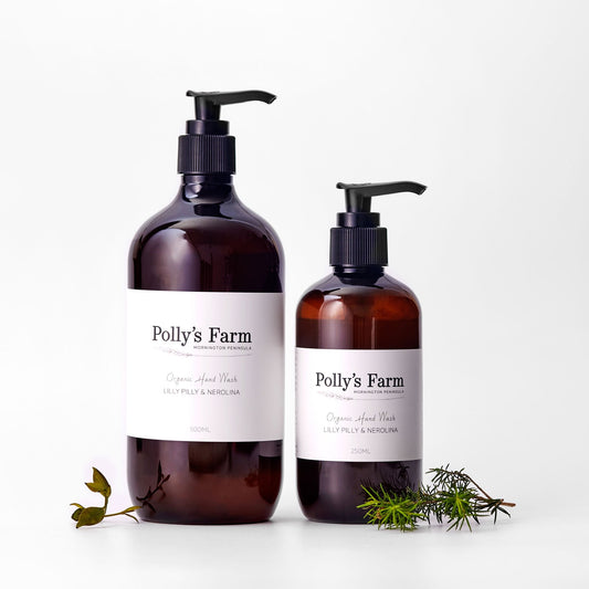 Organic Lilly Pilly & Nerolina Hand Wash-Hand & Body Wash-Polly's Farm-250ml Bottle $29.00-Pollys Farm