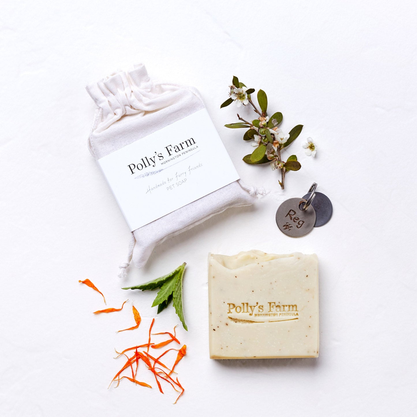 Pet Soap (Tea Tree, Nettle & Calendula)-Pet Soap-Polly's Farm-Pollys Farm