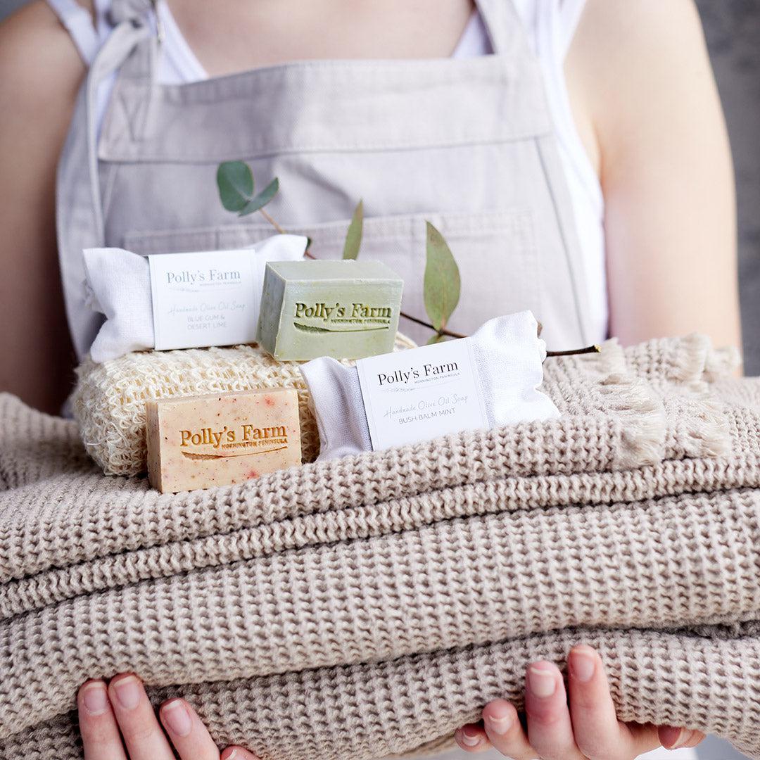 Blue Gum & Desert Lime Guest Soap-Bar Soap-Polly's Farm-Pollys Farm