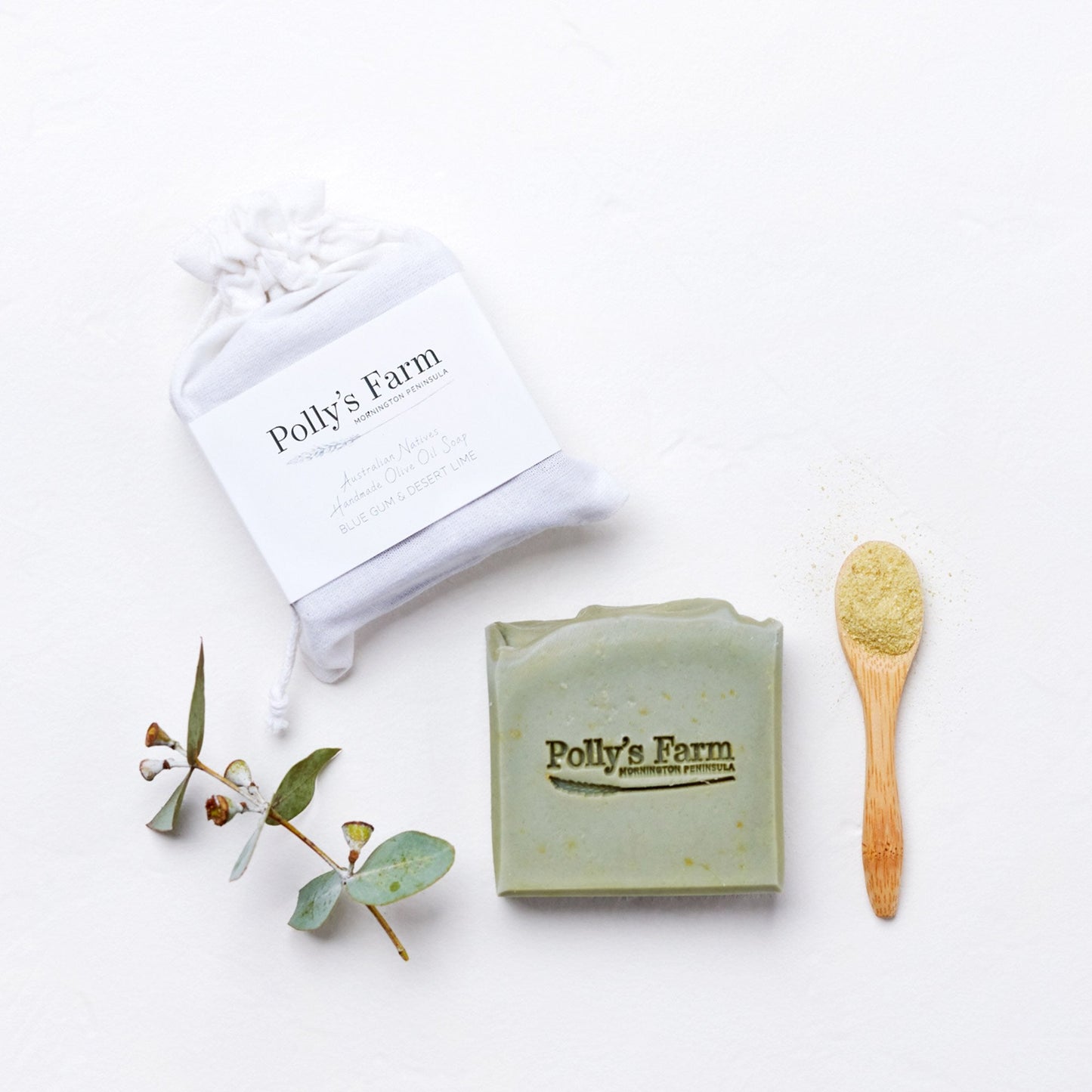 Blue Gum & Desert Lime Soap-Bar Soap-Polly's Farm-Unpackaged $13.00-Pollys Farm