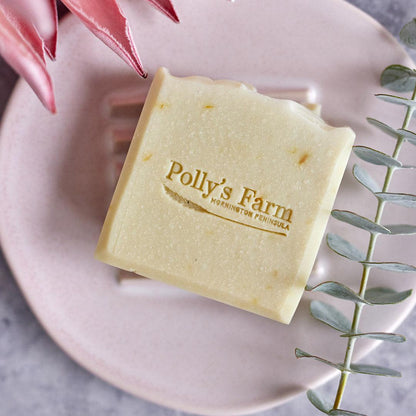 Calendula, Lemon Myrtle & Australian Sweet Orange Soap-Bar Soap-Polly's Farm-Unpackaged $13.00-Pollys Farm