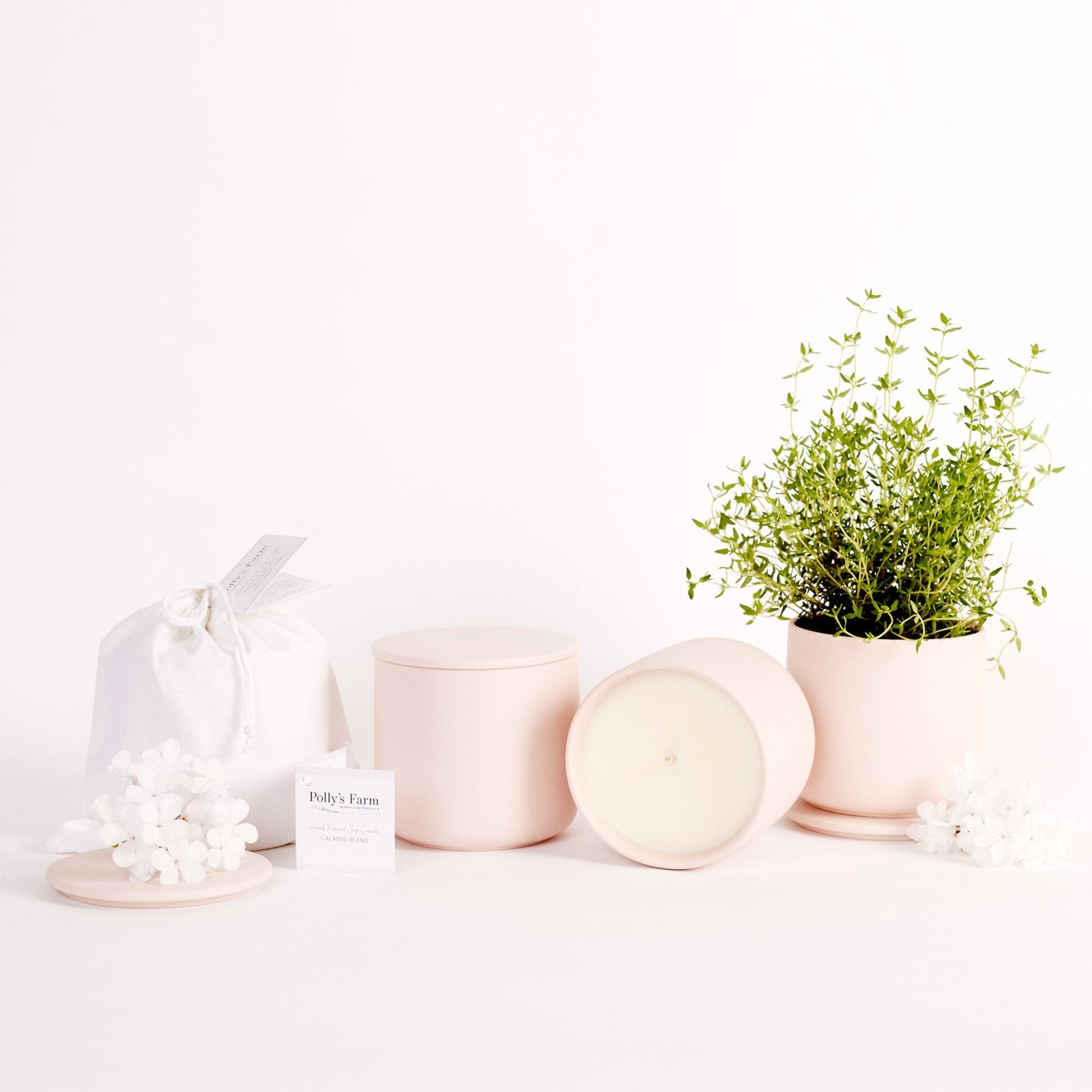 Calming Blend Botanical Candle-Botanical Candle-Polly's Farm-Pollys Farm
