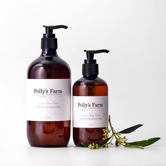 Organic Castile Fragrance-Free Body Wash-Hand & Body Wash-Polly's Farm-250ml Bottle $29.00-Pollys Farm