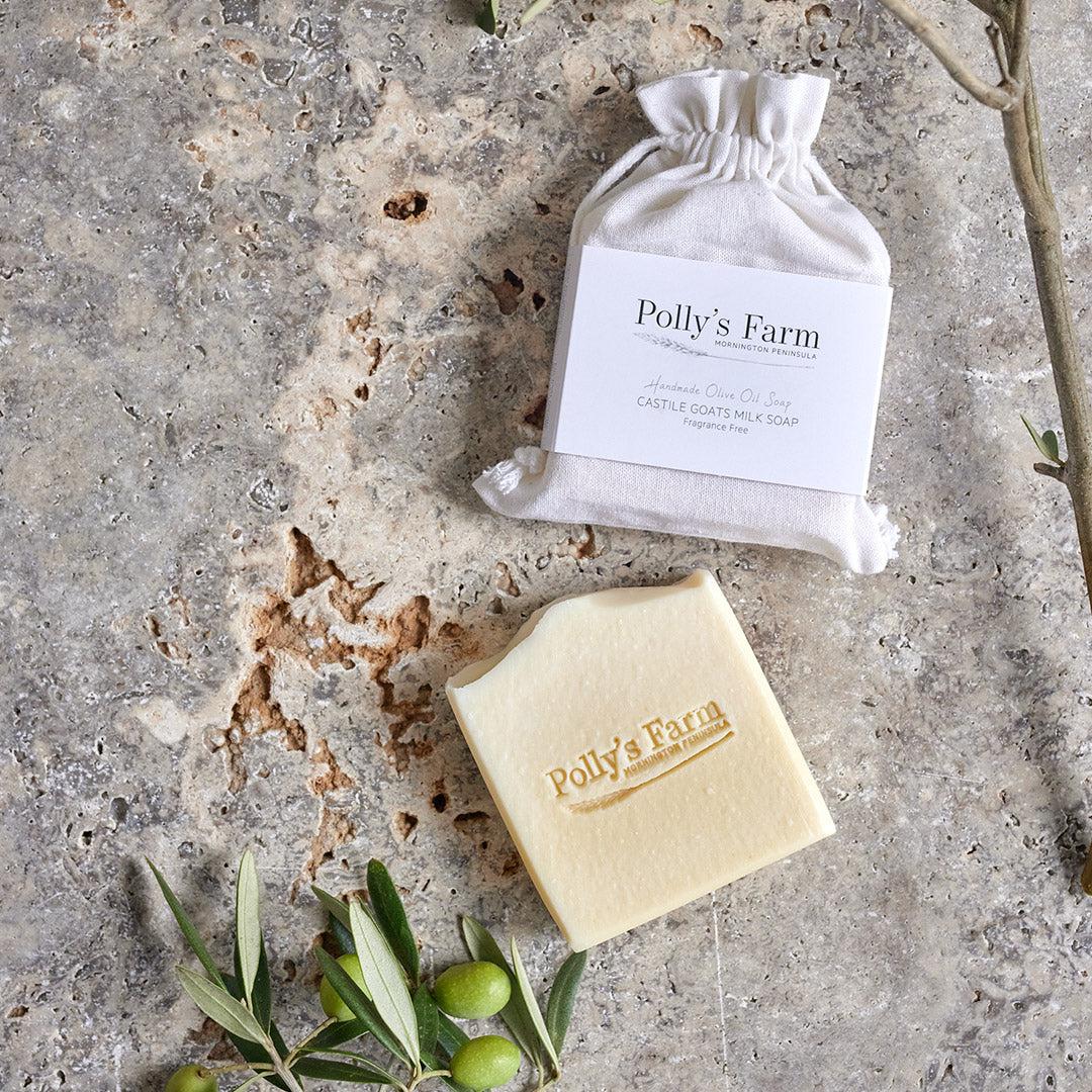 Castile Goats Milk Soap-Bar Soap-Polly's Farm-Packaged $15.50-Pollys Farm