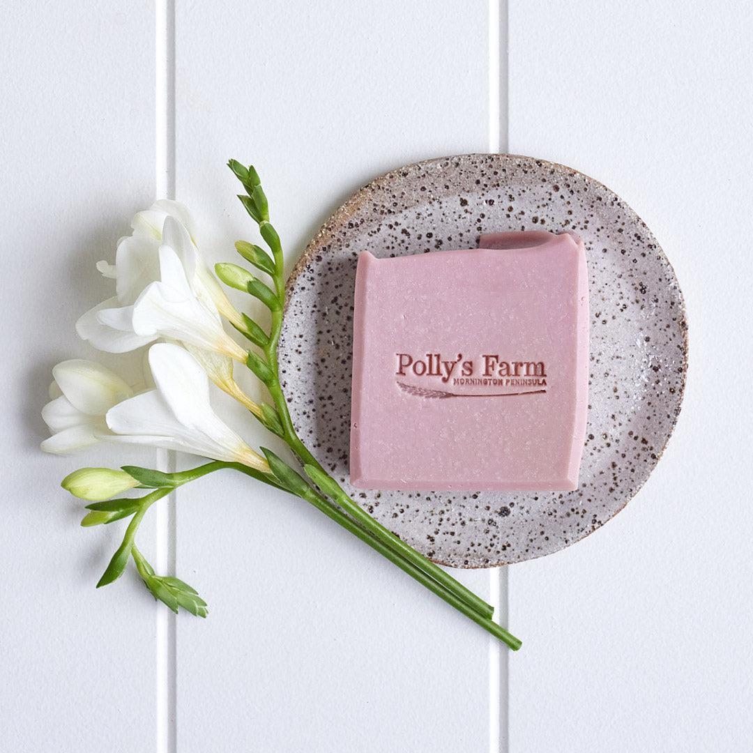 Lavender & Rose Geranium Soap-Bar Soap-Polly's Farm-Pollys Farm