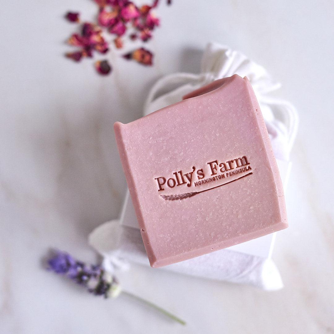 Lavender & Rose Geranium Soap-Bar Soap-Polly's Farm-Pollys Farm