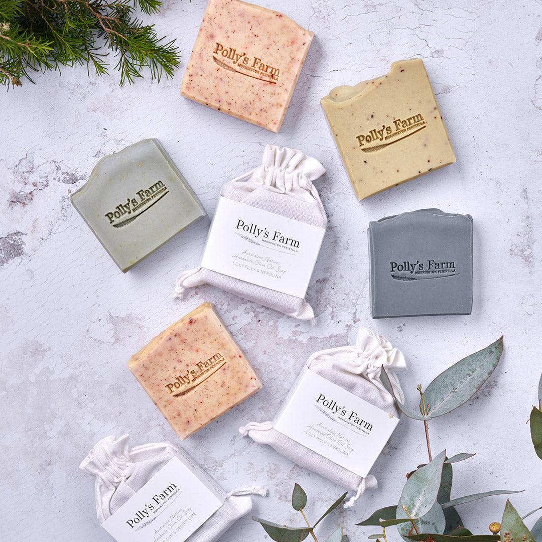 Lemon Myrtle & Wattleseed Soap-Bar Soap-Polly's Farm-Pollys Farm