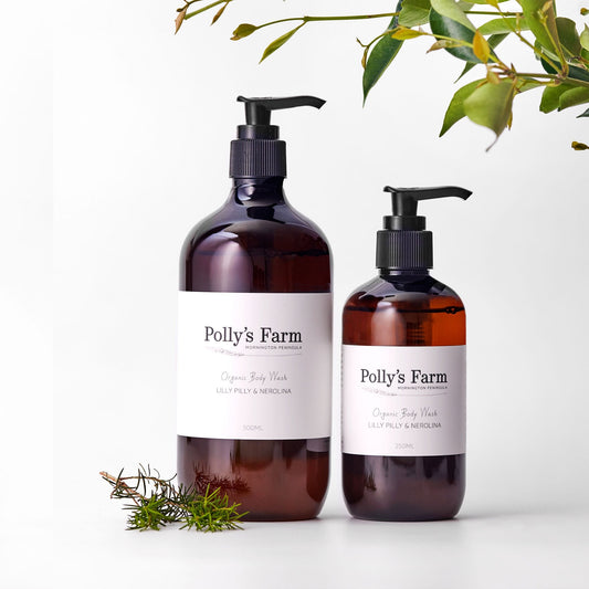 Organic Lilly Pilly & Nerolina Body Wash-Hand & Body Wash-Polly's Farm-250ml Bottle $29.00-Pollys Farm