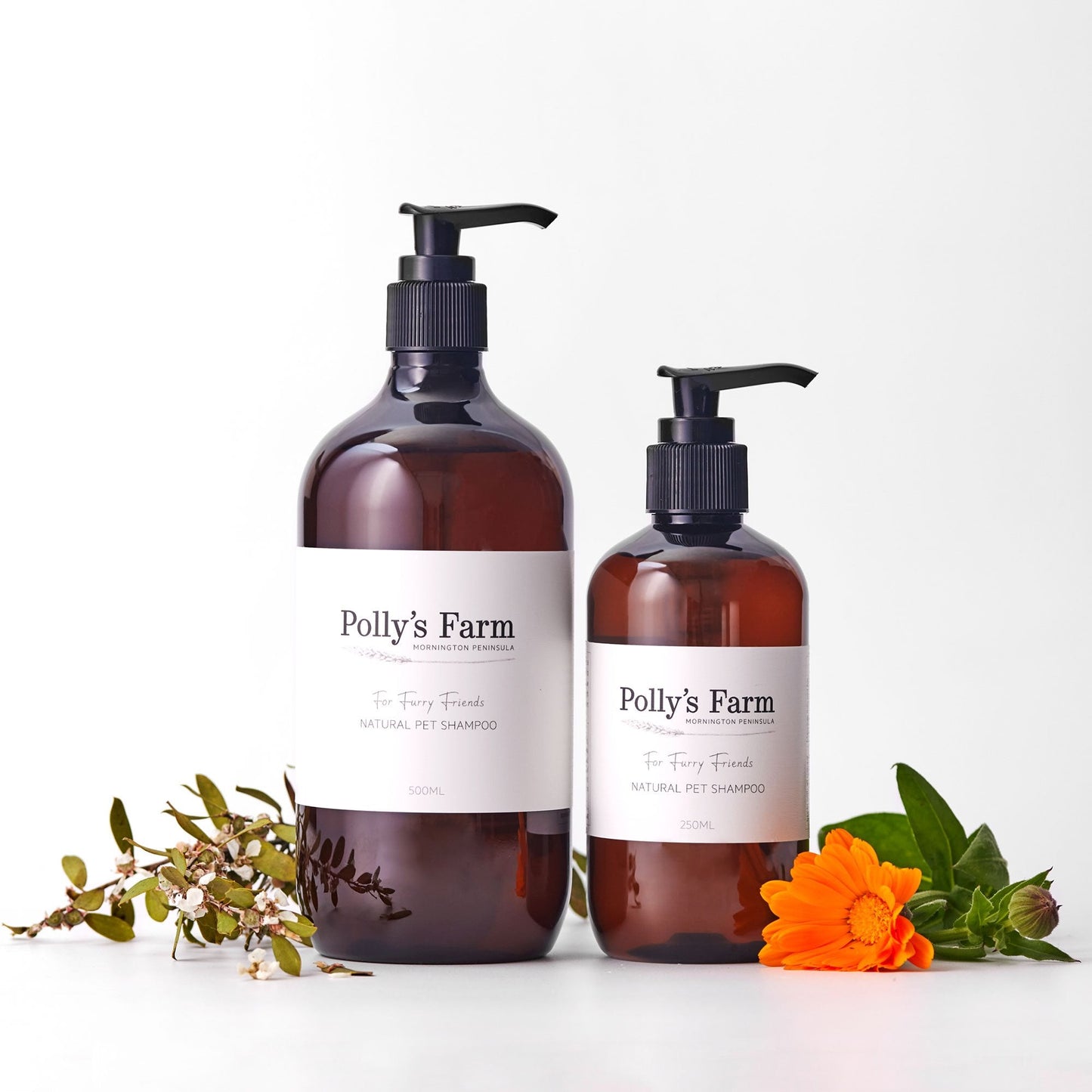 Natural Pet Shampoo-Pet Soap-Polly's Farm-250ml Bottle $29.00-Pollys Farm