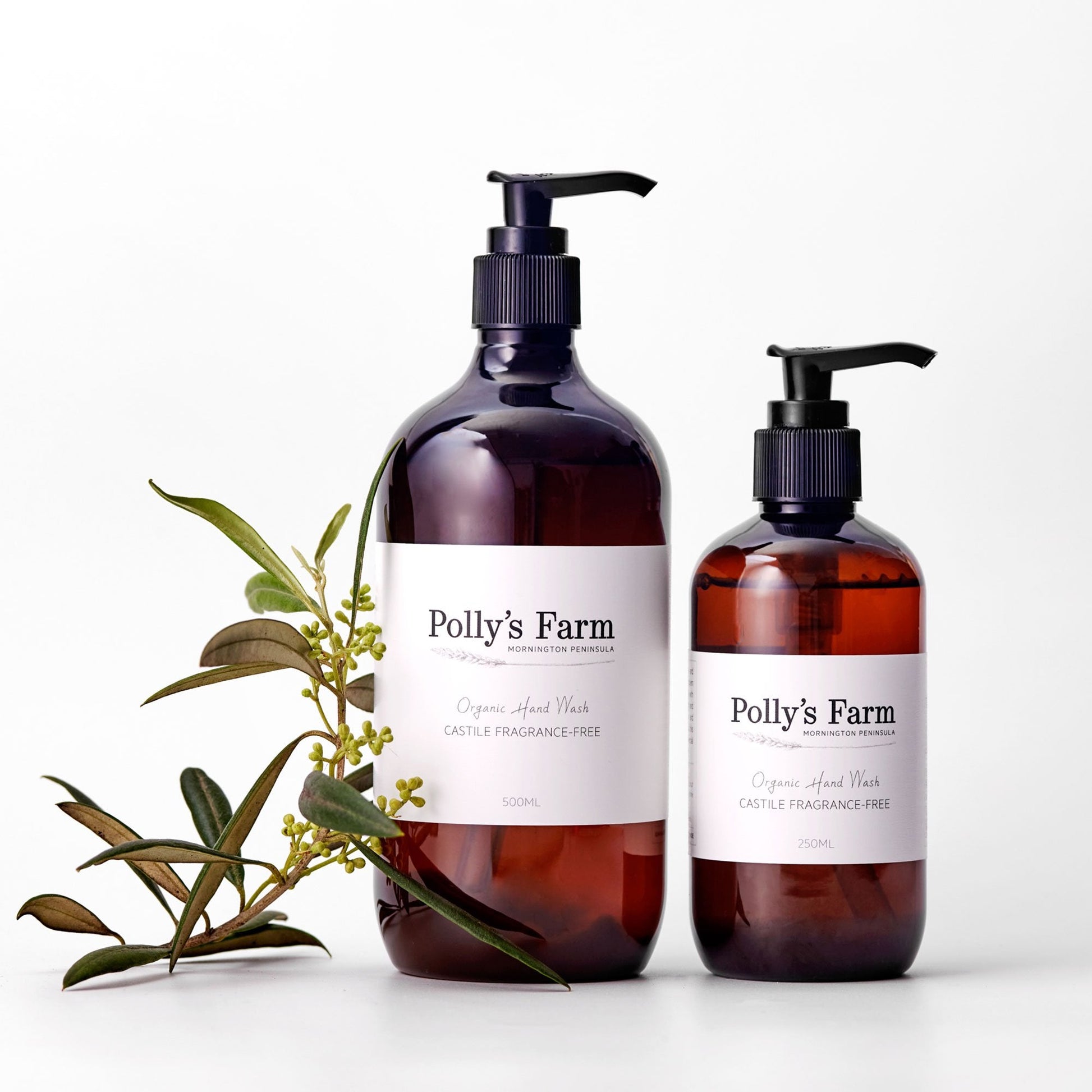 Organic Castile Fragrance-Free Hand Wash-Hand & Body Wash-Polly's Farm-250ml Bottle $29.00-Pollys Farm