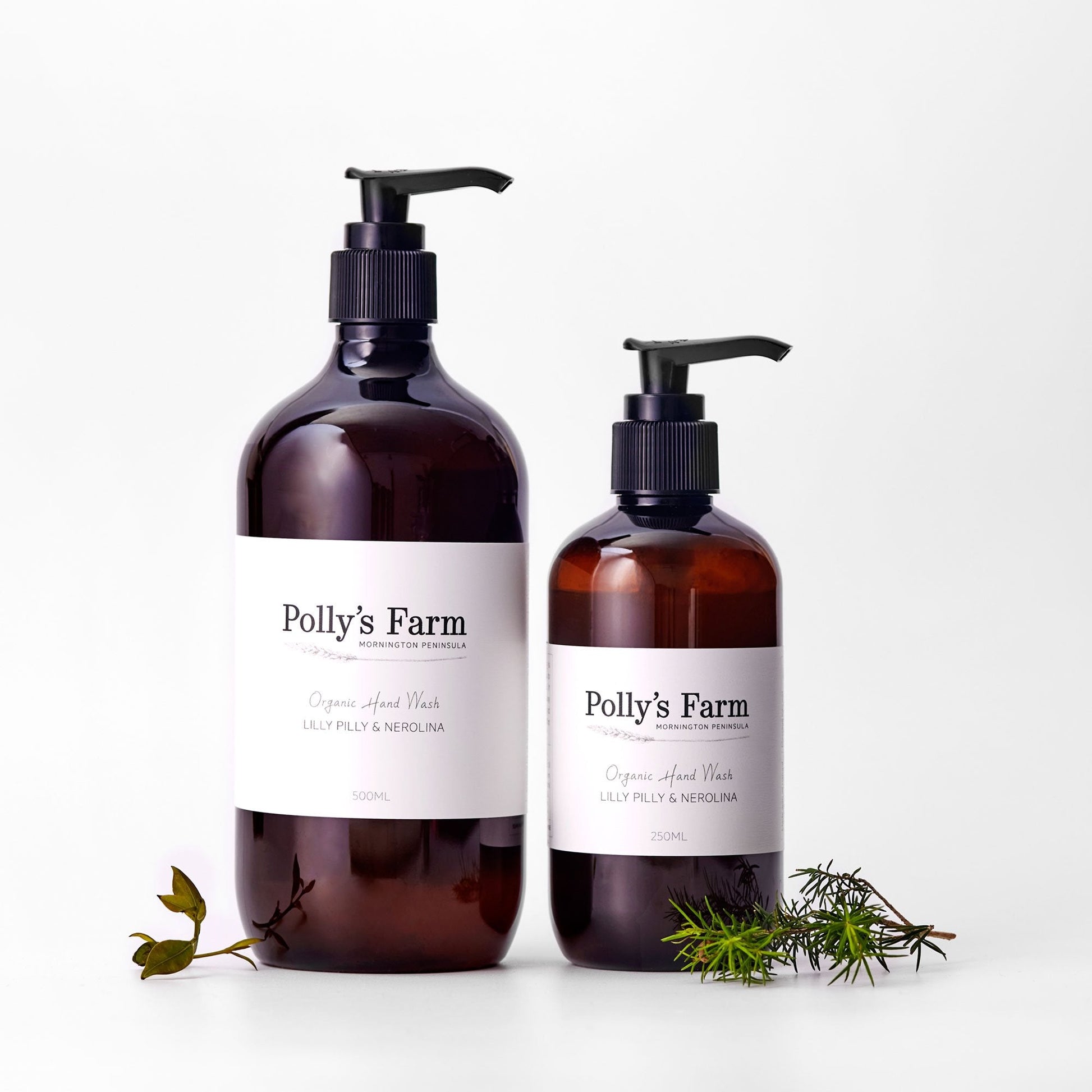 Organic Lilly Pilly & Nerolina Hand Wash-Hand & Body Wash-Polly's Farm-250ml Bottle $29.00-Pollys Farm