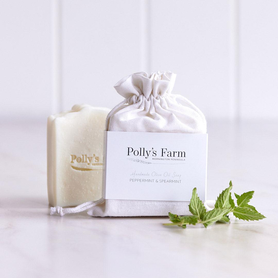 Peppermint & Spearmint Soap-Bar Soap-Polly's Farm-Pollys Farm