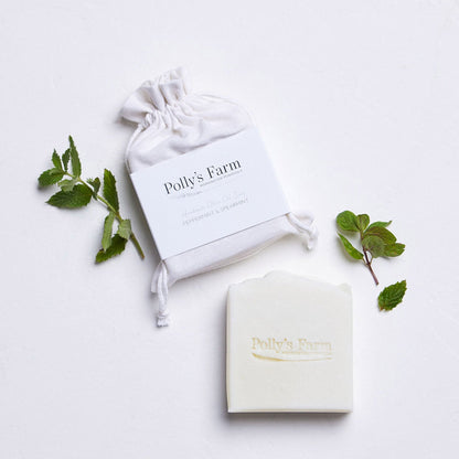 Peppermint & Spearmint Soap-Bar Soap-Polly's Farm-Unpackaged $13.00-Pollys Farm