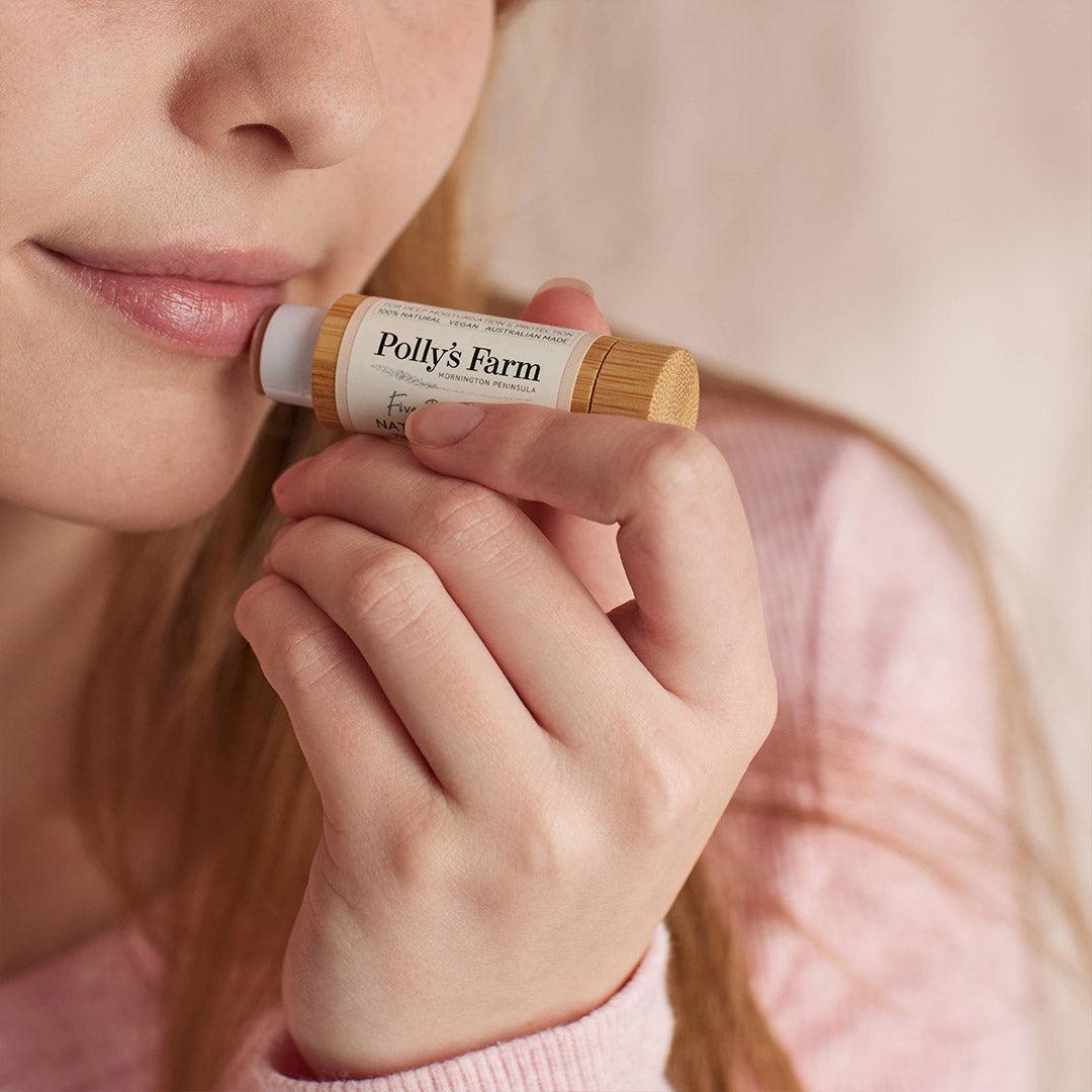 Five Butter Balm Natural Lip Balm-Lip Balm-Polly's Farm-Pollys Farm