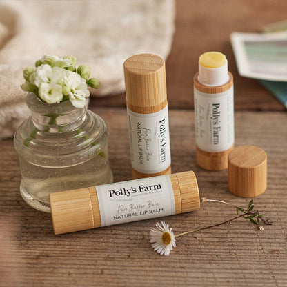 Five Butter Balm Natural Lip Balm-Lip Balm-Polly's Farm-Unscented (5g)-Pollys Farm