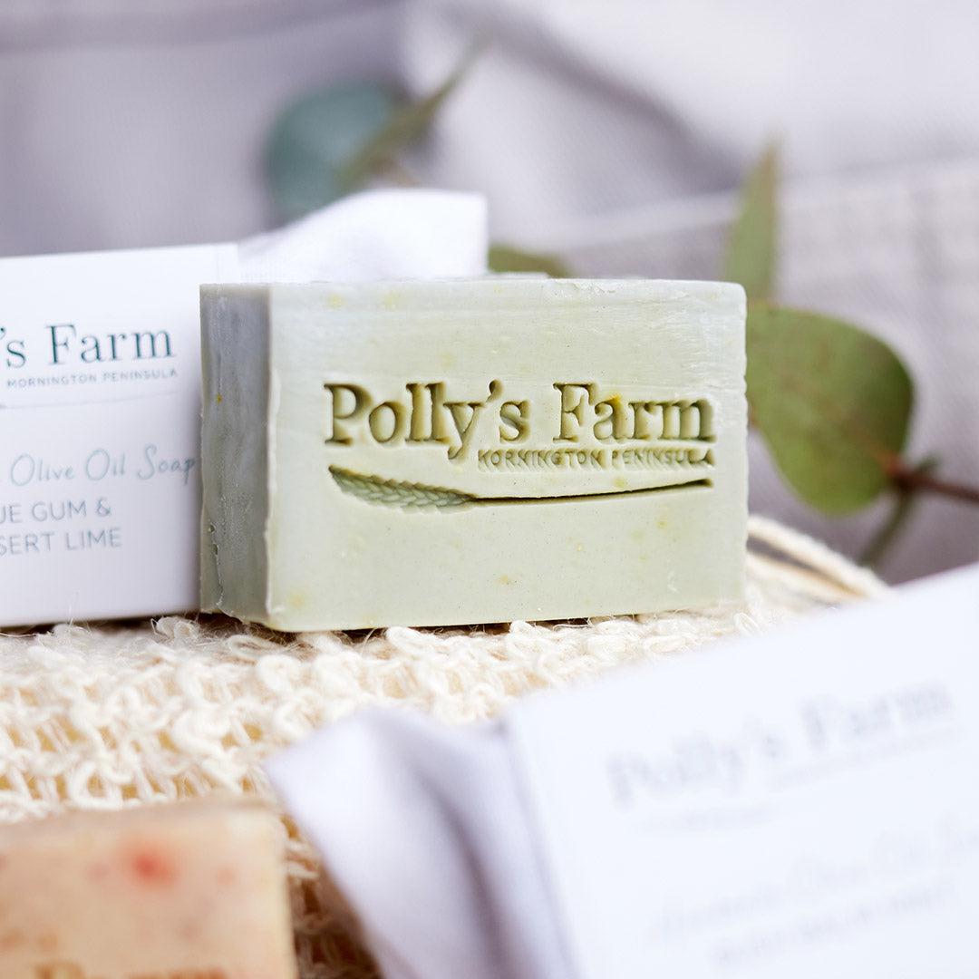 Blue Gum & Desert Lime Guest Soap-Bar Soap-Polly's Farm-Pollys Farm