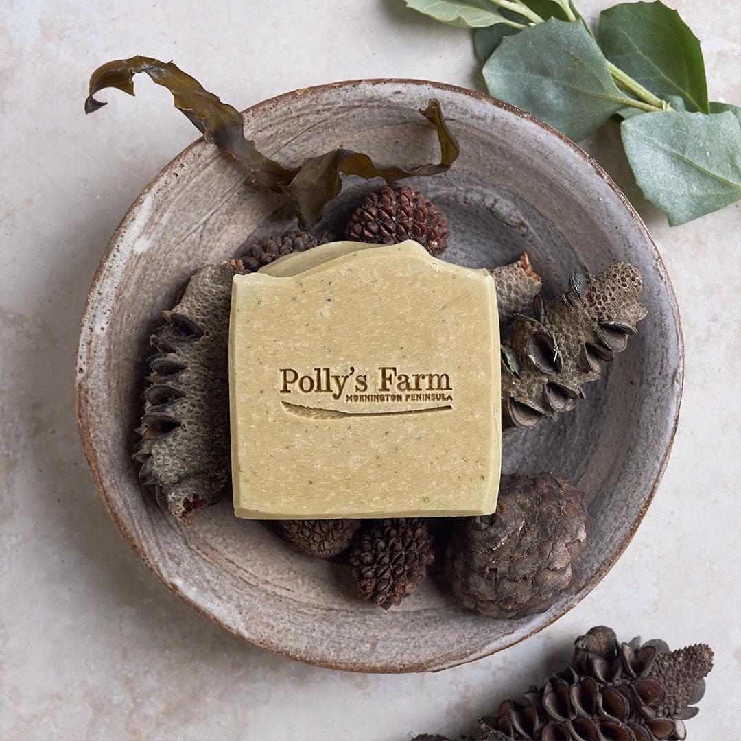 Seaweed & Saltbush Soap-Bar Soap-Polly's Farm-Unpackaged $13.00-Pollys Farm