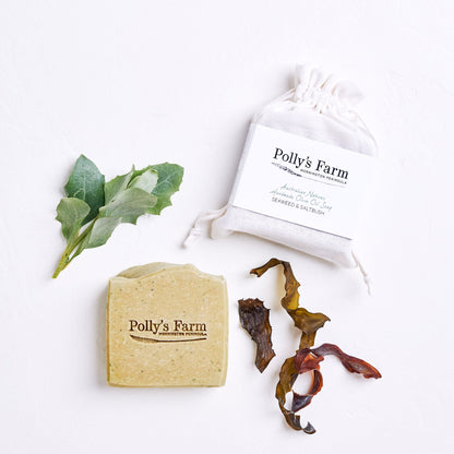 Seaweed & Saltbush Soap-Bar Soap-Polly's Farm-Pollys Farm